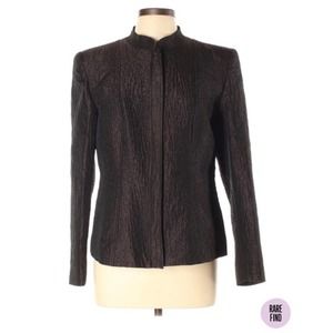 Louben Wool Blend Long Sleeve Fully Lined Front Zip Jacket/Blazer ~ Size 12